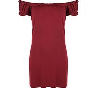 WearAll Ladies Off Shoulder Gypsy Boho Top Womens Plus Size Wine 18