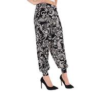 WearAll Ladies Plus Size Harem Trousers Womens Full Leggings Stretch Pants (16 to 18, Paislley)