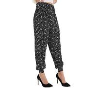 WearAll Ladies Plus Size Harem Trousers Womens Full Leggings Stretch Pants - Small Paisley 20/22