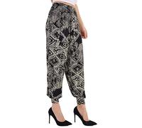 WearAll Ladies Plus Size Harem Trousers Womens Full Leggings Stretch Pants Tiedye Squarre 8-10