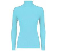 WearAll Ladies Ribbed Stretch Polo Neck Top Womens - Mint - 20-22