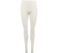 WearAll Ladies Stretch Long Leggings Womens Plus Size Cream 12/14