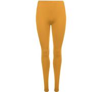WearAll Ladies Stretch Long Leggings Womens Plus Size Mustard 16/18