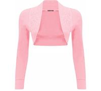 WearAll New Ladies Beaded Shrug Bolero Top Womens Sizes Pink 10/12