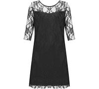 WearAll New Ladies Lace Lined 3/4 Sleeve Plus Size Womens Knee Length Stretch Dress Sizes 12-26