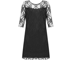 WearAll New Ladies Lace Lined 3/4 Sleeve Plus Size Womens Knee Length Stretch Dress Sizes 12-26