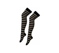 WearAll New Ladies Over The Knee Thigh High Womens Stretch Girls Socks - Black & Grey