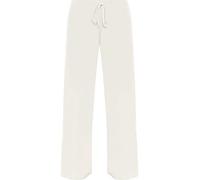 WearAll New Ladies Plus Size Palazzo Trousers Womens Baggy Flared Wide Leg Pants Cream 12/14