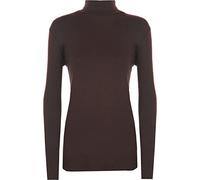 WearAll New Ladies Polo Neck Stretch Long Sleeve Womens Plain Top Jumper 8-14
