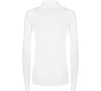 WearAll New Ladies Turtle Neck Long Sleeved Stretch Plain Polo Top - .White 24-26