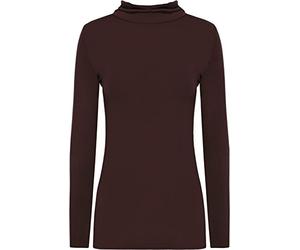 WearAll New Ladies Turtle Neck Long Sleeved Stretch Plain Polo Top Womens Jumper 8-14
