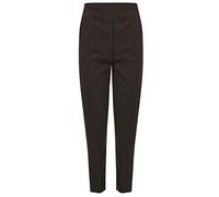 WearAll Pack of 2 Ladies Elasticated Pocket Trousers Womens Pants Brown 10W / 25L