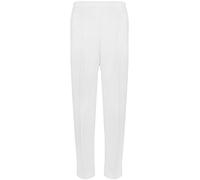 WearAll Pack of 2 Ladies Elasticated Pocket Trousers Womens Pants White 12W / 25L