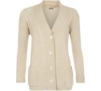 WearAll Plus Size Womens Button Long Sleeve Pocket Top Ladies Knitted Cardigan - 14-20