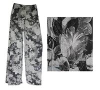 WearAll Plus Size Womens Plain Palazzo Wide Leg Flared Ladies Trousers Pants - 16-26