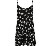 WearAll Plus Size Womens Printed Strappy Sleeveless Ladies Mini Dress Vest Top - Skull Bones - 20-22
