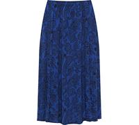 WearAll Plus Womens Elasticated Midi Skirt Ladies Spot Cirle Print Stretch New Royal Paisley 20-22