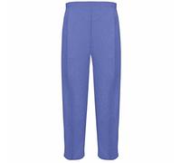 WearAll Women Elasticated Pocket Trousers Pants Denim Blue 22W - 27L