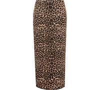 WearAll Women's Animal Leopard Spot Print Long Stretch Maxi Skirt 14 - Brown - 14