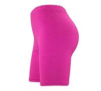WearAll Womens Cycling & Dancing Ladies Cycle Cotton Shorts Active Cerise S-M