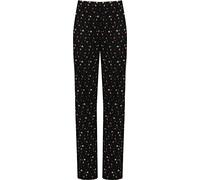 WearAll Women's Floral Full Length Trousers Ladies Floral Print Elasticated Waist Pants Yellow Floral 14