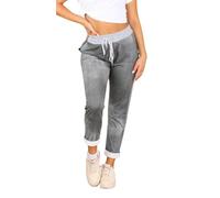 WearAll Women's Floral Print Drawstring Elasticated Trousers Ladies Jogging Bottoms Pants 8-22