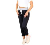 WearAll Women's Floral Print Drawstring Elasticated Trousers Ladies Jogging Bottoms Pants-Navy 16-18
