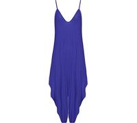 WearAll Women's Lagenlook Strappy Baggy Harem Jumpsuit Dress Top Playsuit 12-26