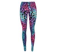 WearAll Womens Leopard Animal Print Ladies Stretch Full Length Leggings Pants - Multi Leopard - 12-14