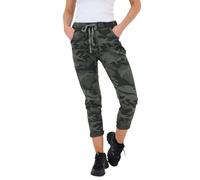 WearAll Women's Magic Trousers - Ladies Camouflage Army Print Italian Yoga Pants Lagenlook Jogger Active Casual Stretchy Joggers Jogging Pant Plus Size 8-22