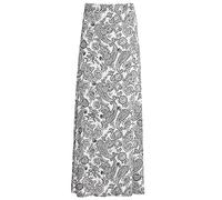WearAll Women's Paisley Print 70S Boho Stretch Long Maxi Skirt Paisley White 20