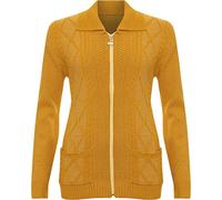 WearAll Women's Plus Knit Collar Long Sleeve Zip Top Cardigan 8-26