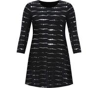 WearAll Women's Plus Long Sleeve Lurex Sparkle Sequin Flared Swing Dress New Ladies Party - Blue - 20