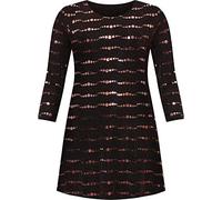 WearAll Women's Plus Long Sleeve Lurex Sparkle Sequin Flared Swing Dress New Ladies Party - Red - 20