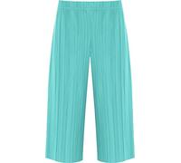 WearAll Women's Plus Pleated Elasticated Culottes Ladies Stretch Baggy Fit Shorts Pants - Jade - 12-14