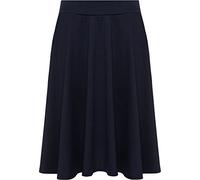 WearAll Womens Plus Size Plain Flared Elastic Waist Ladies Short Skater Skirt - Sizes 14-28