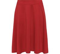 WearAll Womens Plus Size Plain Flared Elastic Waist Ladies Short Skater Skirt - Sizes 14-28