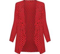WearAll Womens Plus Size Polka Dot Long Sleeve Ladies Spot Print Cardigan Top - Sizes 14-28