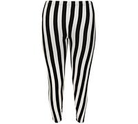 WearAll Womens Plus Size Print Pattern Stretch Full Long Ladies Leggings - Striped - 24/26