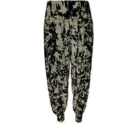 WearAll Womens Plus Size Printed Pattern Ladies Long Harem Pants Trousers - Tie Dye - 16/18