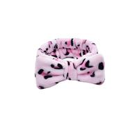 Weardear Spa Headband for Washing Face Skincare Terry Cloth Headband Wristband gkRosa Leopardenmuster