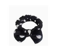 Weardear Women's Makeup Headband Elastic Bow Soft Wash Band Facial Care Spa Cosmetic Headband Fluffy Hairband and Wellness White J98 M