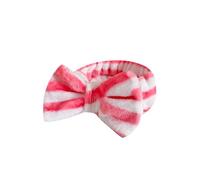 Weardear Women's Makeup Headband Elastic Bow Soft Wash Band Facial Care Spa Cosmetic Headband Fluffy Hairband and Wellness White J46 M