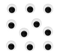 WeAreAwesome Goggly Eyes 10 Pieces Set 8mm for crafting self-adhesive