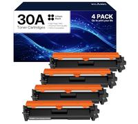 WEAREC 30A CF230A Toner Cartridge Replacement for HP 30A CF230A 30X CF230X Compatible for Laserjet Pro MFP M227fdn M227fdw M227sdn M203d M203dn M203dw Printer(Black,4-Pack) 01