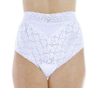 Wearever Regular Absorbency (150ml) 1 Pack, Lace Front Brief - Incontinence Pants for Women (Small, White)