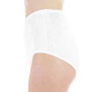 Wearever Regular Absorbency (150ml) Lace Side Brief (White, Large)