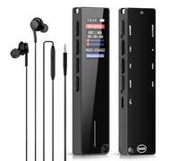 WearHome 64GB Digital Voice Recorder Bluetooth Playback 3072KBPS Voice Activation Password Protection Ideal for Lectures, Meetings, Interviews