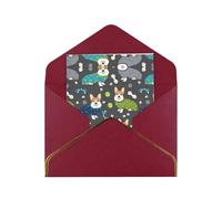 Wearing Clothes Corgi Dogs Greetings Card Birthday Card Happy Christmas Halloween Envelopes Blank Cards All Occasions