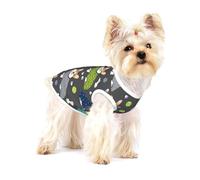 Wearing Clothes Corgi Dogs Print Adorable Cotton Small Dog Clothes Pet Shirt, Soft Breathable Sleeveless Tank Top For Puppy, Cats And Chihuahua